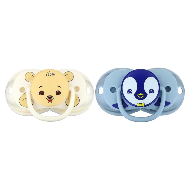 پستانک درب دار ضد آلودگی برند RazBaby مدل Penguin & Bear