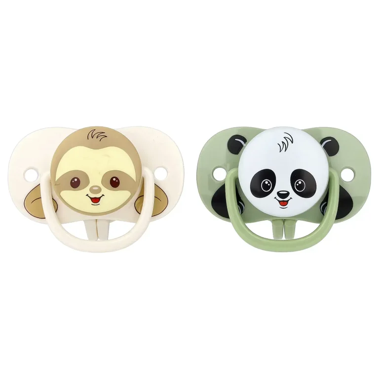 پستانک درب دار ضد آلودگی برند RazBaby مدل Panda & Sloth